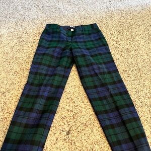 Jcrew factory black watch plaid pants